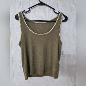 OLD NAVY Womens Size XL Sleeveless Brown Tank Top Shirt NWT
